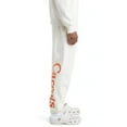 thumbnail image 2 of Carrots By Anwar Carrots Men's Wordmark Embroidered Logo Jogger Sweatpants (Medium, Cream), 2 of 4
