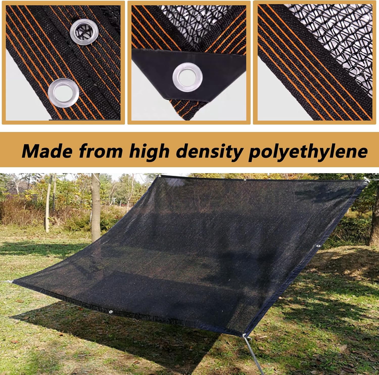 40% Shade Cloth for Plants: 16 × 32 FT Sun Shade Cloth, Mesh Shade Tarp with Grommets, Pool Leaf Net Cover- Sunshade Net Sun Screens for Patio, Pool, Garden, Yard, Greenhouse