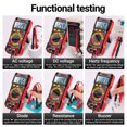 thumbnail image 3 of ANENG ANENG SZ305 High-Precision Digital Multimeter with 1999 Counts, Portable Voltage/Current/Resistance/Capacitance/Frequency/Diode/hFE Tester, Red, Battery Not Included, 3 of 6