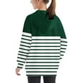 thumbnail image 4 of GigrtiJin Children's Casual Striped Hooded Sweatshirt Long Sleeve Oversized Pullover Top Color Block Casual Fall Hoodies, 4 of 6