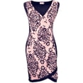 thumbnail image 3 of Funfash Plus Size Women Pink Navy Slimming Bodycon Sheath Dress Made in USA, 3 of 4