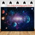 thumbnail image 2 of 210cmx150cm Cosmic Planet Starry Night Photography Background Cloth Children's Photo Portrait Birthday Decor,A, 2 of 8