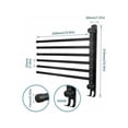 thumbnail image 2 of Sturdy and Durable Swivel Towel Rack, Space Saving Swing Out Towel Holder for Bedroom, Bathroom, Closet, Easy Installation SUS304 Stainless Steel Towel Bar (32CM), 2 of 5