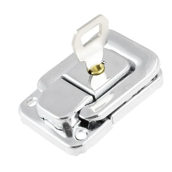 Unique Bargains Suitcase Box Truch Metal Toggle Catch Latch Silver Tone 1.9" Long