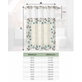 thumbnail image 6 of No Hook Shower Curtain with Snap in Liner, Vintage Flowers Teal Tuilps Butterfly Letters Print Hotel Shower Curtains for Bathroom, Washable Shower Curtain Liner Set with Mesh Top Window, 72”x78”, 6 of 6