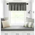 thumbnail image 3 of Kate Aurora Coastal Hamptons Living 3 Piece Textured Sheer Kitchen Curtain Tier & Valance Set - Assorted Colors & Sizes, 3 of 4