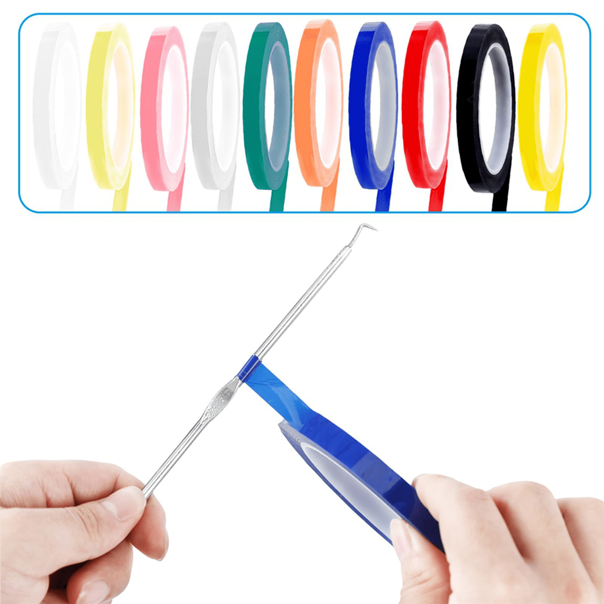40 Rolls 10 Colors Autoclave Tape 216 Ft/L X 0.24 in/W Instruments Identification Tape Autoclavable 270 Fahrenheit