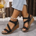 thumbnail image 4 of DAFEI Sandales Femmes Habillées à Plateforme Compensée Sandales Légères d'Été à Bride Sandales Décontractées de Vacances Augmenter la Hauteur Chaussures Rétro de Villégiature, 4 of 7