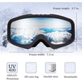thumbnail image 2 of Ski Goggles, OTG, Anti-Fog & Helmet Compatible Fit Snow Goggles for Men & Women, 2 of 6