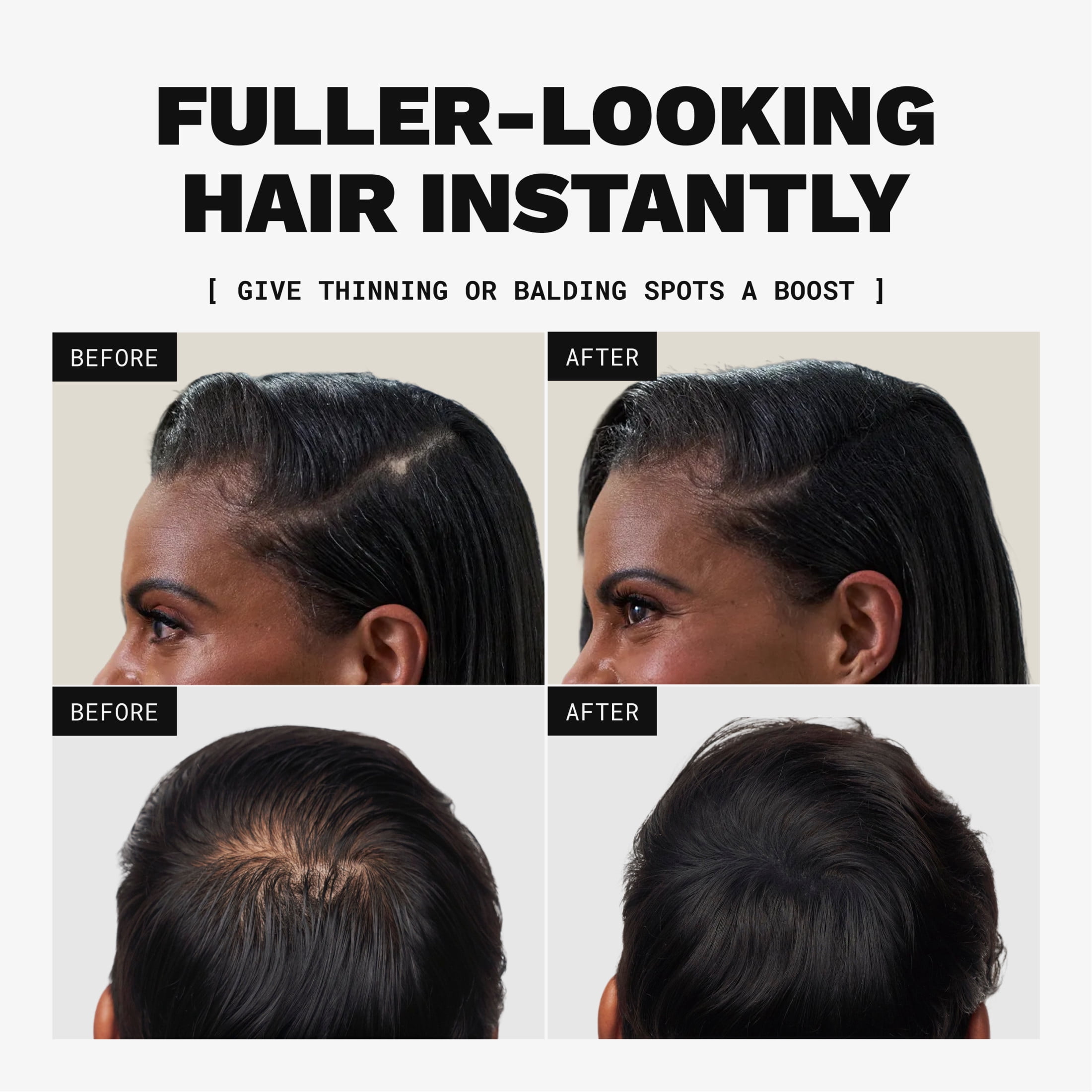 Toppik Hair Building Fibers, Black, 12g Fill In Fine or Thinning Hair, Instantly Thicker, Fuller Looking, 9 Shades for Men & Women, Keratin Protein Formula