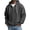 Black, variant on Waffle Knit Hoodies for Men Pullover Quarter Button Casaul Long Sleeve Sweatshirts Men Drawstring Hooded Sweatshirt with Pocket, Casual Fashion Streetwear