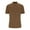 1-Brown, variant on Mens Textured Pullover Tee Shirt Solid Color Turtleneck Short Sleeve Blouse Casual Fashion Lightweight Slim Fit Tops