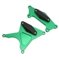 thumbnail image 4 of VOBOR 2pcs Motorcycle Accessories Motorcycle CNC Aluminium Alloy Clutch Gear Box Cover Engine Crash Guard Replacement for Kle650 2006‑2020 (Green), 4 of 8
