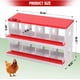 thumbnail image 2 of Cajas Nido para Gallinas, Caja Metálica con 8 Compartimentos, Percha, Tapa Segura, 2 of 7