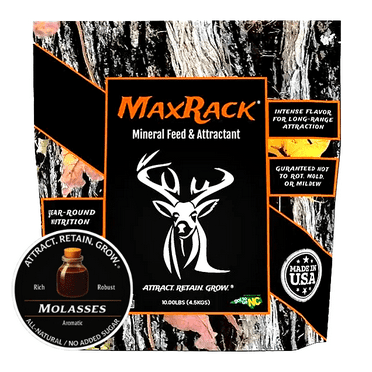 UGLYBUCK® MaxRack® Deer, Elk, and Pronghorn Mineral Feed & Attractant, Molasses, 12.50 lbs.
