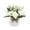 White, variant on Tuscom Artificial Rose Bush 7 Inch White Faux Flower Plant in Pot, Lifelike Plastic Rose Arrangement for Desk Office Living Room Shelf Photography Prop Home Gift