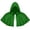 Green, variant on Harpily Vintage Hooded Short Cape for Men Women Solid Color Hooded Short Cloak Death Character Costume Accessory For Party Parade And Photo Shooting