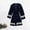 Navy, variant on Gift TIMIFIS Pinks Silk Robes for Women Plus Size Bride Bridesmaid Party Satin Bathrobe V Neck Sleepwear Loungewear Dressing Gowns with 3/4 Sleeve - Spring/Summer