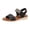 Black, variant on Flat Sandals for Women Dressy Summer Comfortable Casual Open Toe Ankle Strap Slip on Classic Summer Walking Shoes Beige Size 8.5