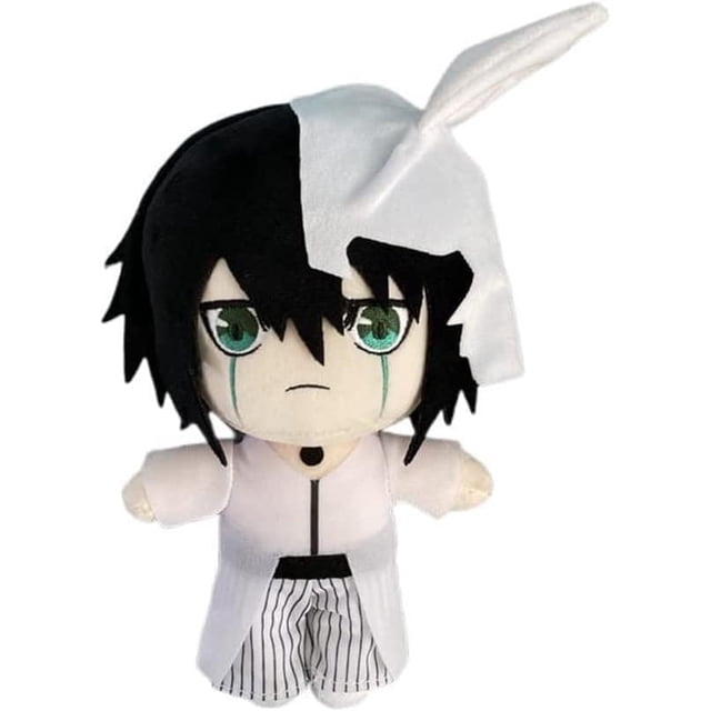 Xishao Anime Death Plush, Kurosaki Ichigo,Hitsugaya Toushirou,Ulquiorra Cifer Figure Stuffed Plush Doll, Cartoon Toy For Fans (Color : D, Size : 20cm/8IN) A 20cm/8IN A 20cm/8IN Xishao Juguetes