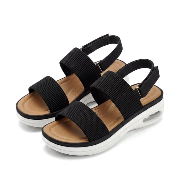 GYMEPIC Women's Walking Sandals Summer Shoes Platform Air Cushion Open Toe