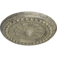 thumbnail image 3 of Ekena Millwork 15 3/4"OD x 2"P Foster Shell Ceiling Medallion (Fits Canopies up to 9 5/8"), Hand-Painted Castle Stone Crackle, 3 of 6
