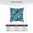 thumbnail image 4 of Fotbe snow board blue Pattern Velvet Decorative Throw Pillow Covers with Elegant Piping, Soft Plush Cushion Cover for Sofa, Bed, Car, Office-20"x20", 4 of 8