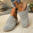 thumbnail image 6 of THDHVS Wide Sandals for Women,Sandals Women,Summer Casual Hollow Solid Color Buckle Strap Decoration Sandals Closed Toe Thick Bottom Half Slippers Wedge Heels Gray 8.5, 6 of 6