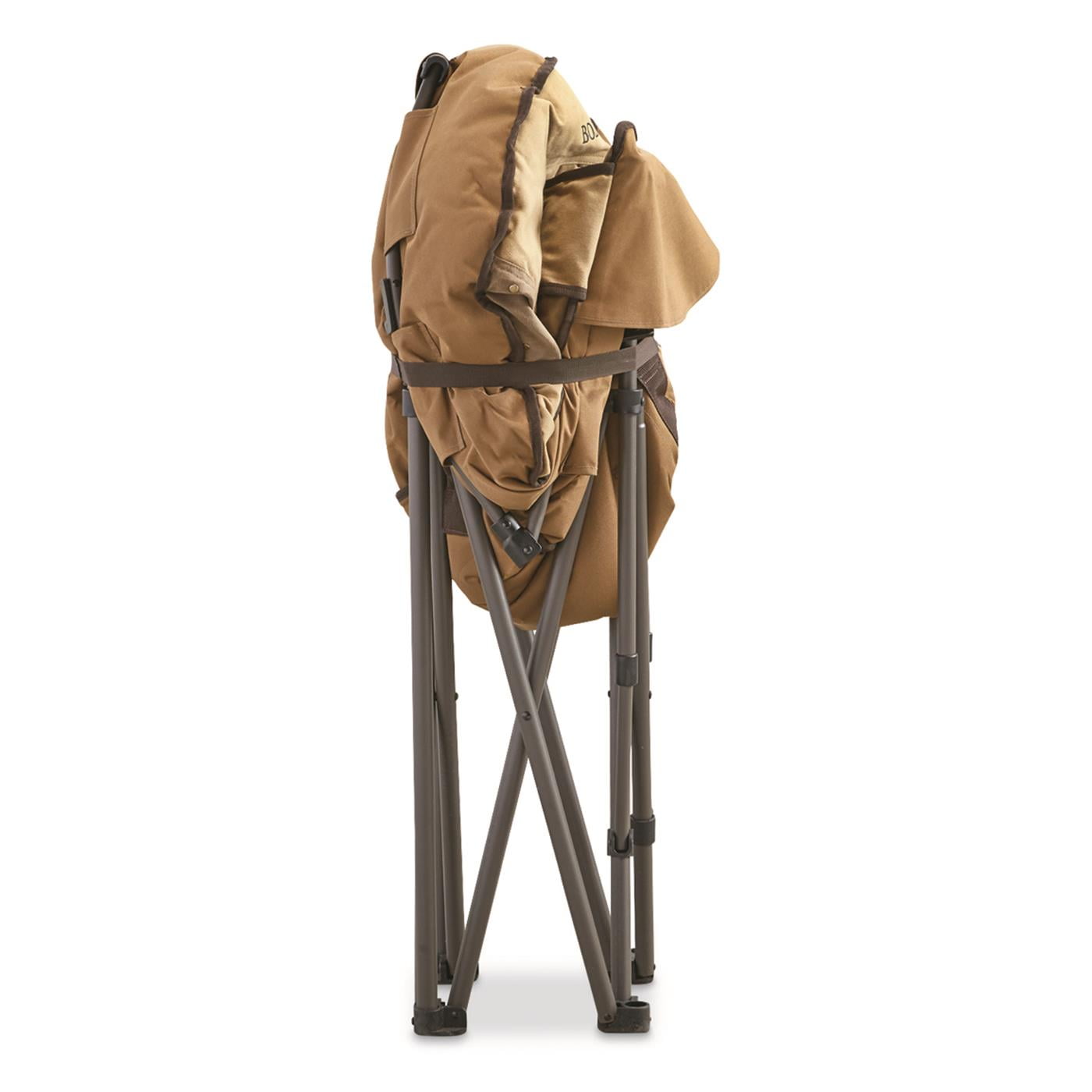 Bolderton Heritage Oversized Deck, Camp Chair, Portable, Folding, 500-lb. Capacity, Brown Bolderton Heritage Camp Foot Stool | Sportsman\u0027s Guide