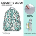 thumbnail image 5 of Tropical Leopard Backpack Cute Animal Print, Modern Cheetah Pattern School Bag for Students and Daily Use, 5 of 6