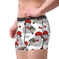 thumbnail image 2 of Balery Rabbit And Hedgehog Calzoncillos bóxer para hombre, ropa interior de algodón suave y transpirable con cinturilla de nailon-Small, 2 of 5