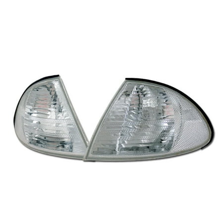RL Concepts CRYSTAL CLEAR SIGNAL PARKING CORNER LIGHTS LAMP YD 99-01 BMW E46 3-SERIES 4D 4DR