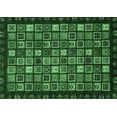 thumbnail image 1 of Ahgly Company Indoor Rectangle Abstract Emerald Green Modern Area Rugs, 5' x 7', 1 of 4