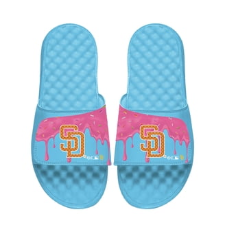 New York Yankees Pink Drip Slide Sandals Youth New York Yankees ISlide Pink Alternate Motive Slide  main image 3