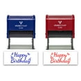 thumbnail image 3 of (3 pack) All Quality Happy Birthday Self-Inking Rubber Stamp | Family & Friends | Novelty Homely Stamps (Red Ink) - Q-400, 3 of 9