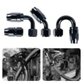 thumbnail image 3 of Cabtherlyn 4pcs 12AN Straight 2pcs 45 Degree 2pcs 90 Degree 2pcs 180 Degree Swivel Hose End Fitting for Braided Fuel Oil Gas Line Hose AN12 Adapter Aluminum Black, 3 of 8