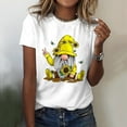 thumbnail image 2 of Women's T Shirts Summer Classic Cotton Short Sleeve Crewneck Printed Festival Casual T-Shirt Tops, 2 of 4