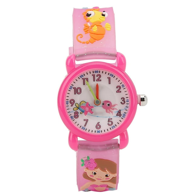 Reloj para niños, reloj para niños con patrón de dibujos animados, reloj para niños de dibujos animados, reloj de cuarzo para niños diseñado para profesionales