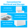 thumbnail image 4 of WANAI 3.5 Cu.ft,Chest Freezer,Deep Freezer,Removable Storage Basket Freezer,White, 4 of 10