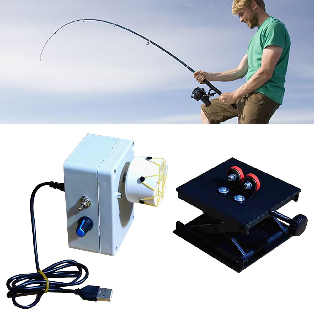 Fishing Rod Building Repair Wrapping Dryer Kit Adjustable Speed Rotary Epoxy Dryer for Broken Rod Tip Restoration