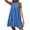 Blue, variant on Kureaily Loose Skirt Casual Dress Layered Dress Sleeveless Camisole Dress