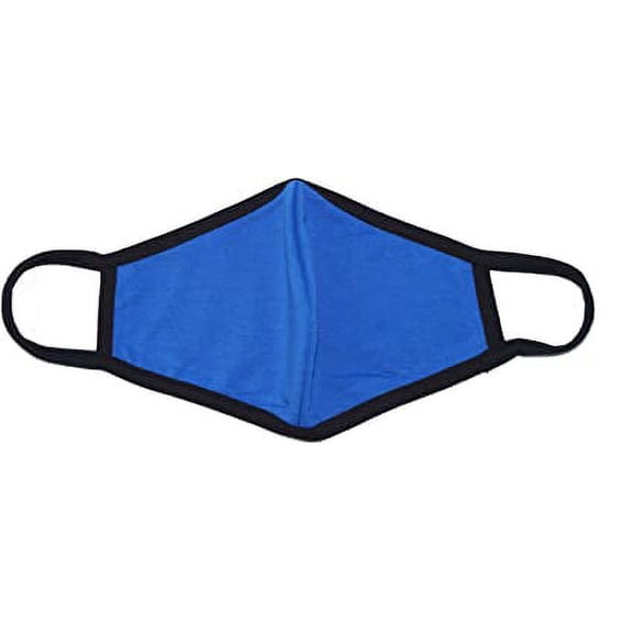 GIFTS INFINITY Reversible Cloth Face Mask! Made in USA Unisex Lightweight Breathable Washable Reusable 100% Cotton (BLUE)