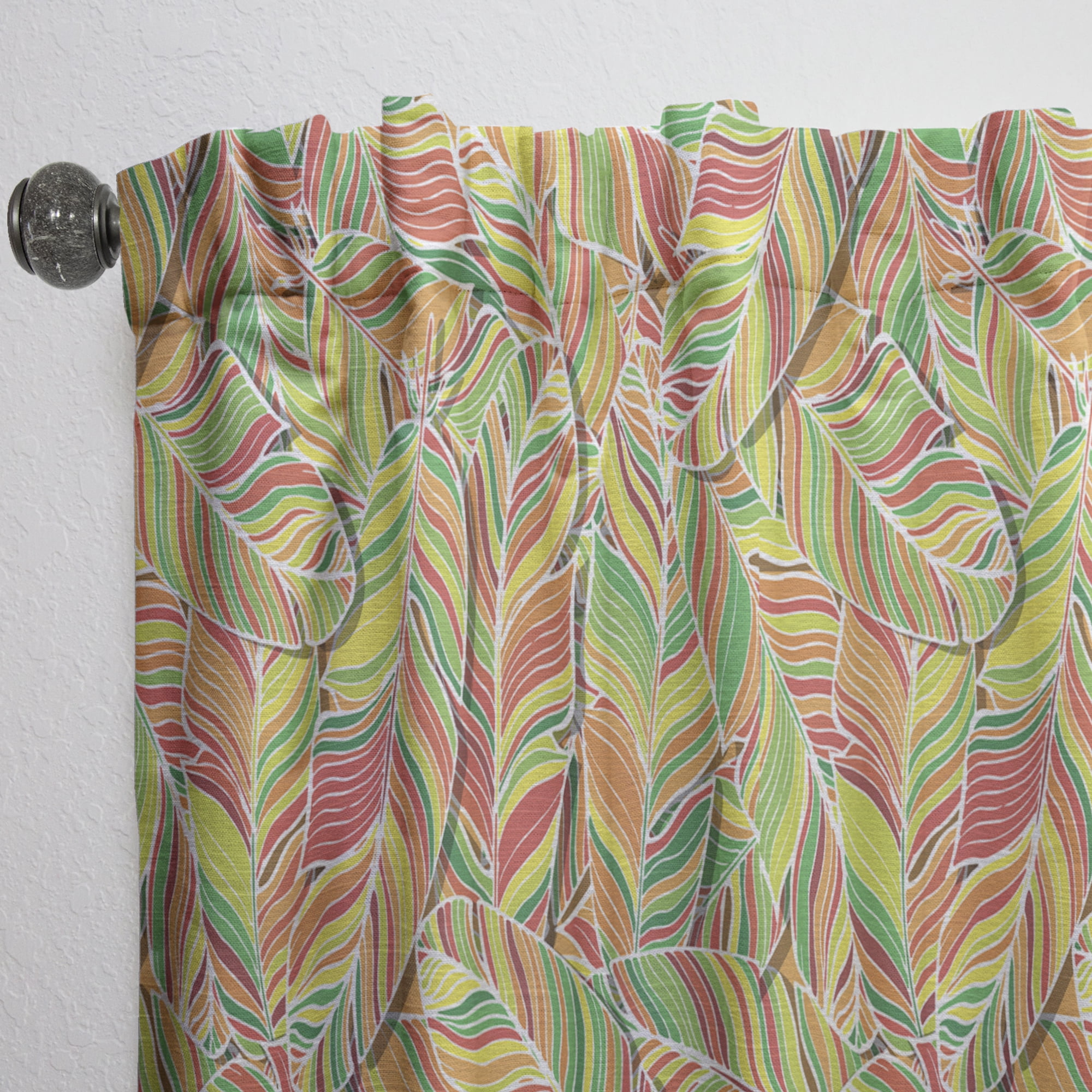 Designart 'Tropical Bright Mood I' Southwestern Curtain Panel