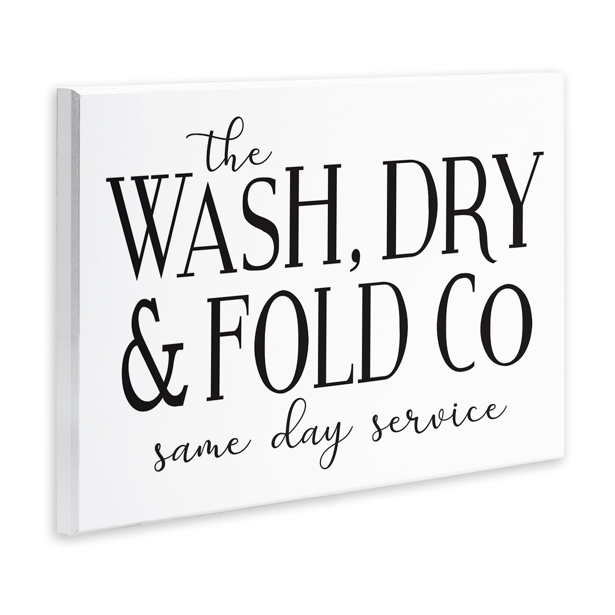 Stupell Industries Same Day Service Laundry Typography Painting Unframed Art Print Wall Art, 19 x 13