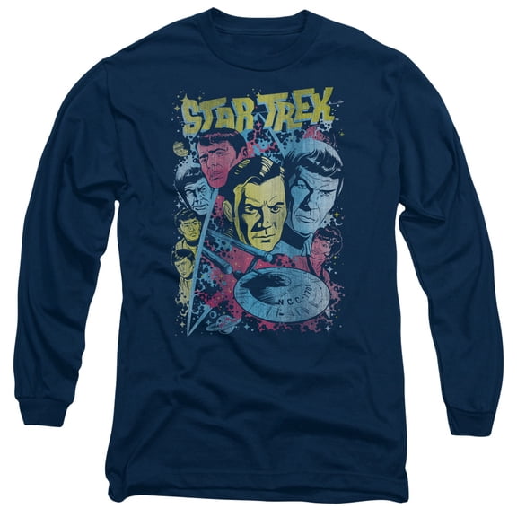 Star Trek - Classic Crew Illustrated - Long Sleeve Shirt - X-Large