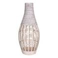 thumbnail image 2 of White Bamboo and Rope Floor Vase, 2 of 7