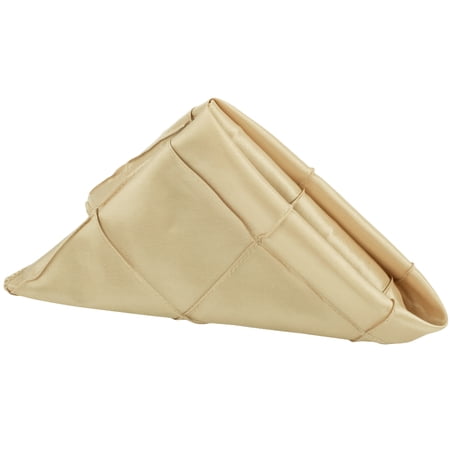 50 Pieces, Pintuck Napkin 20"x20" square Edge: Overlock serge - Champagne