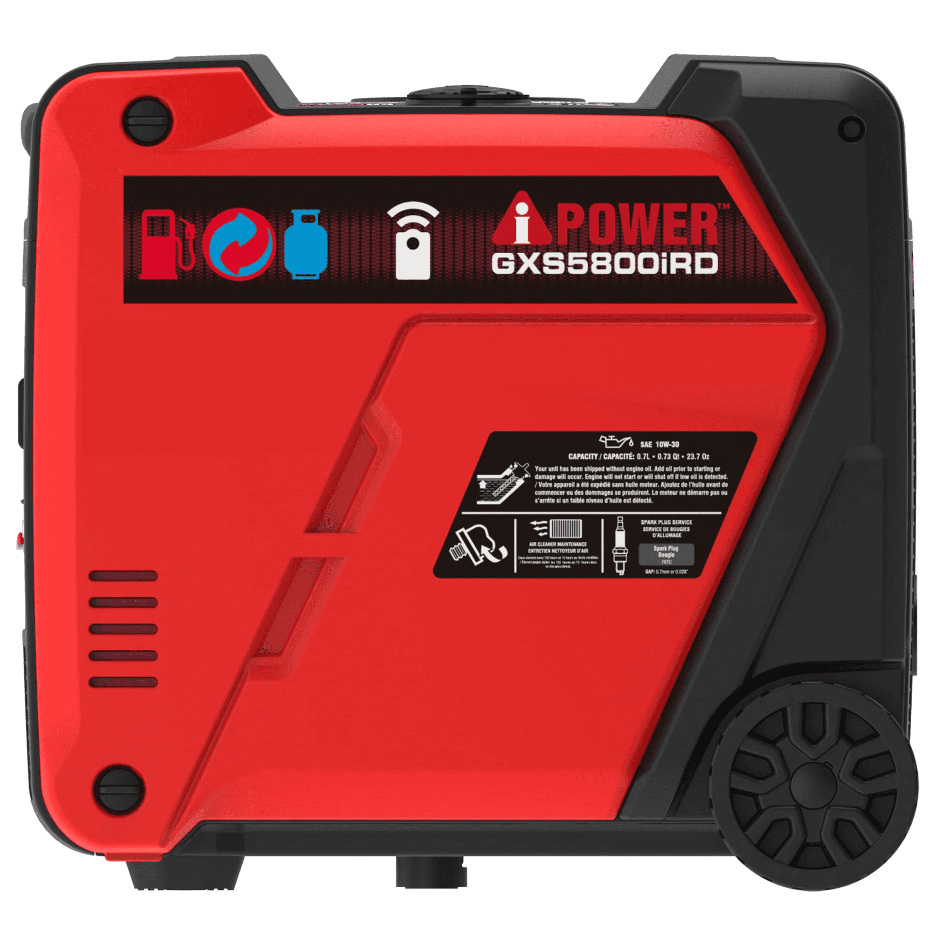 A-iPower GXS5800iRD 5800-Watt Dual Fuel Remote Start Inverter Generator