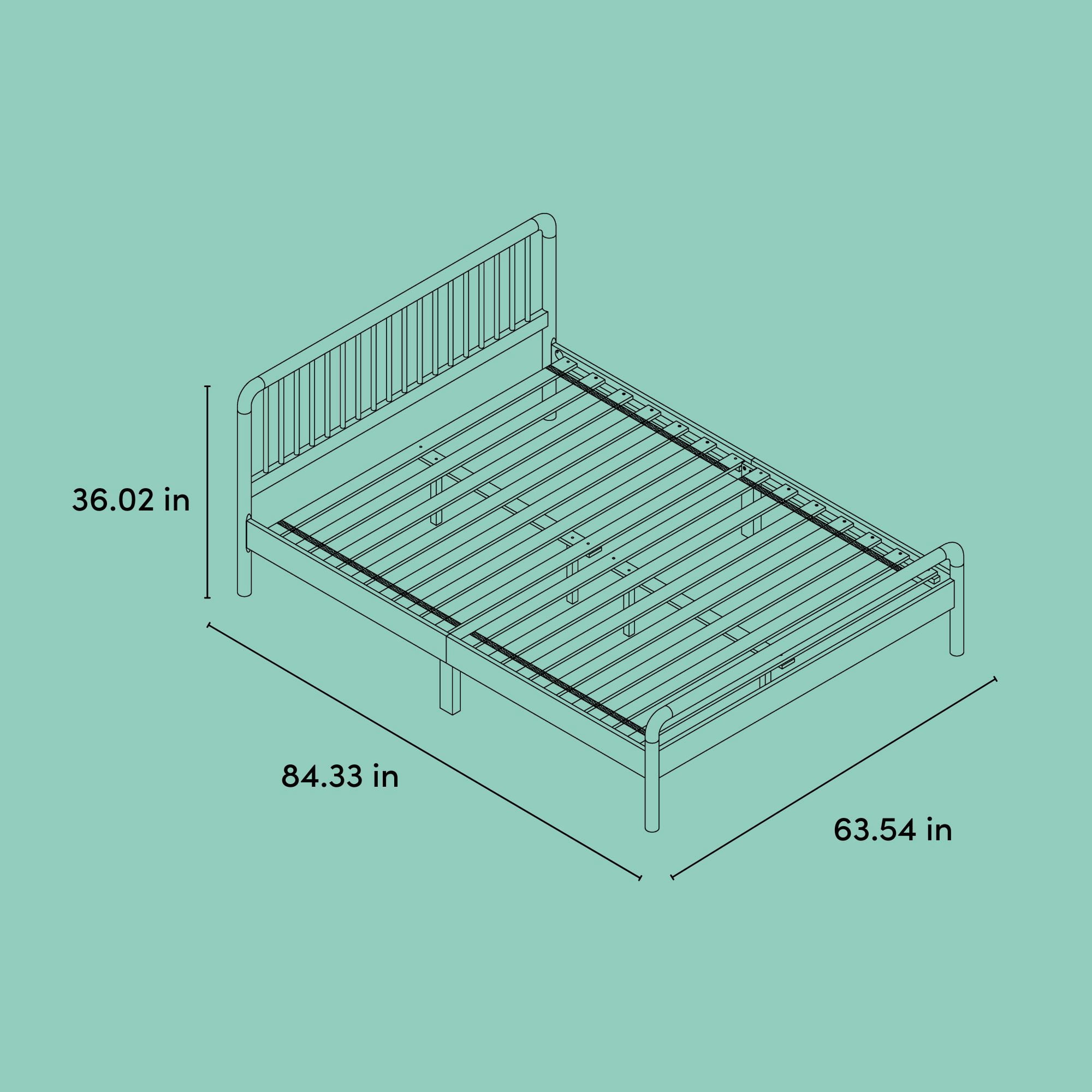 Storkcraft Porto Queen Bed, Natural