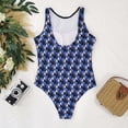 thumbnail image 5 of Leutsin Women Graffiti Abstract Print Charming High Neck Backless Siamese Swimwear, 5 of 5